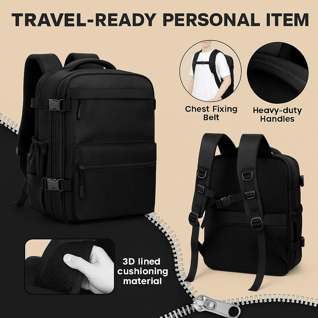 backpack nauru travel Lumoro Vacuum Travel Backpack